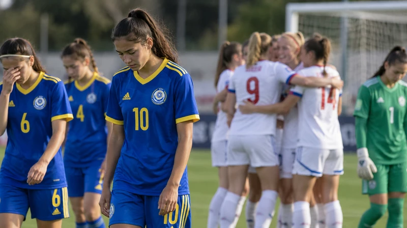 Женская сборная Казахстана до 19 лет проиграла Чехии 0:9 в отборе на Евро-2026/27