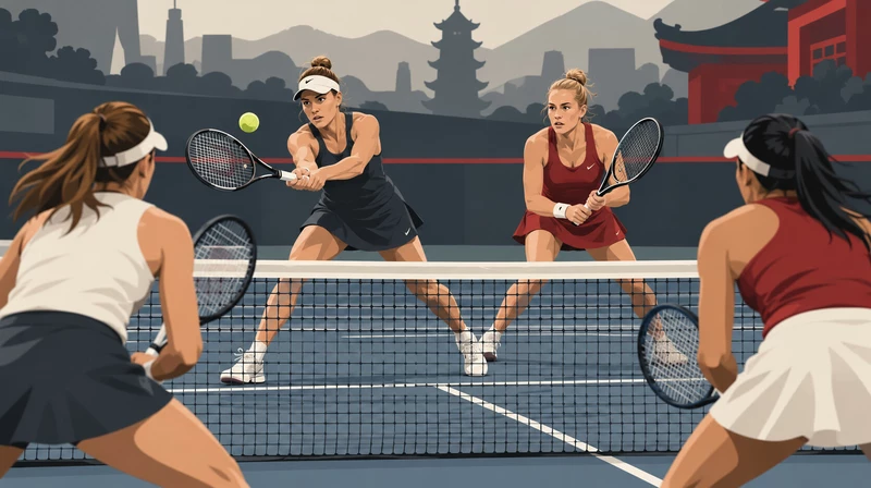 Кравчик и Штоллар обыграли Данилину и Цзян Синьюй на парном турнире WTA в Нинбо