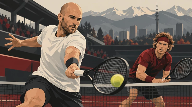Адриан Маннарино обыграл Андрея Рублёва на турнире ATP в Алматы — 2:1