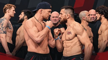 Александр Волков и Ризван Куниев провели битву взглядов перед UFC 333