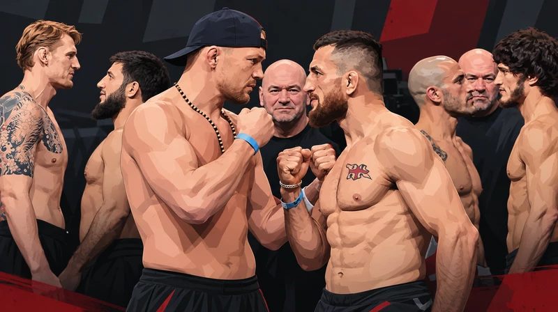 Александр Волков и Ризван Куниев провели битву взглядов перед UFC 333